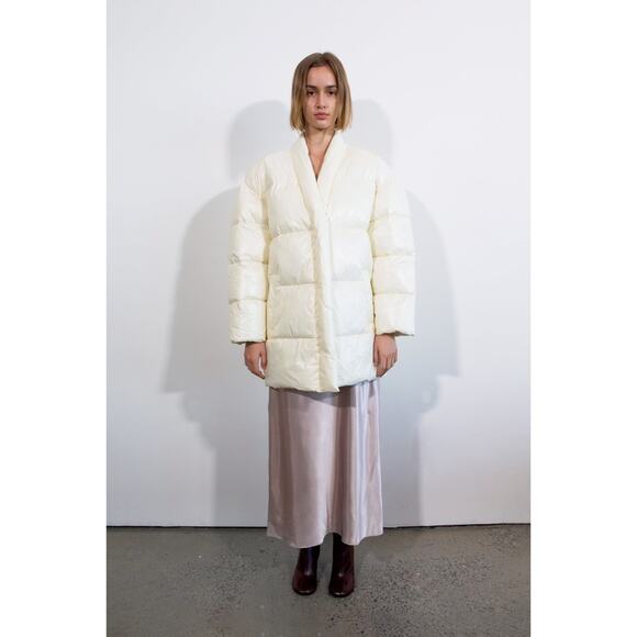 Zara Oversized Button Down Puffer Coat - Picture 6 of 12